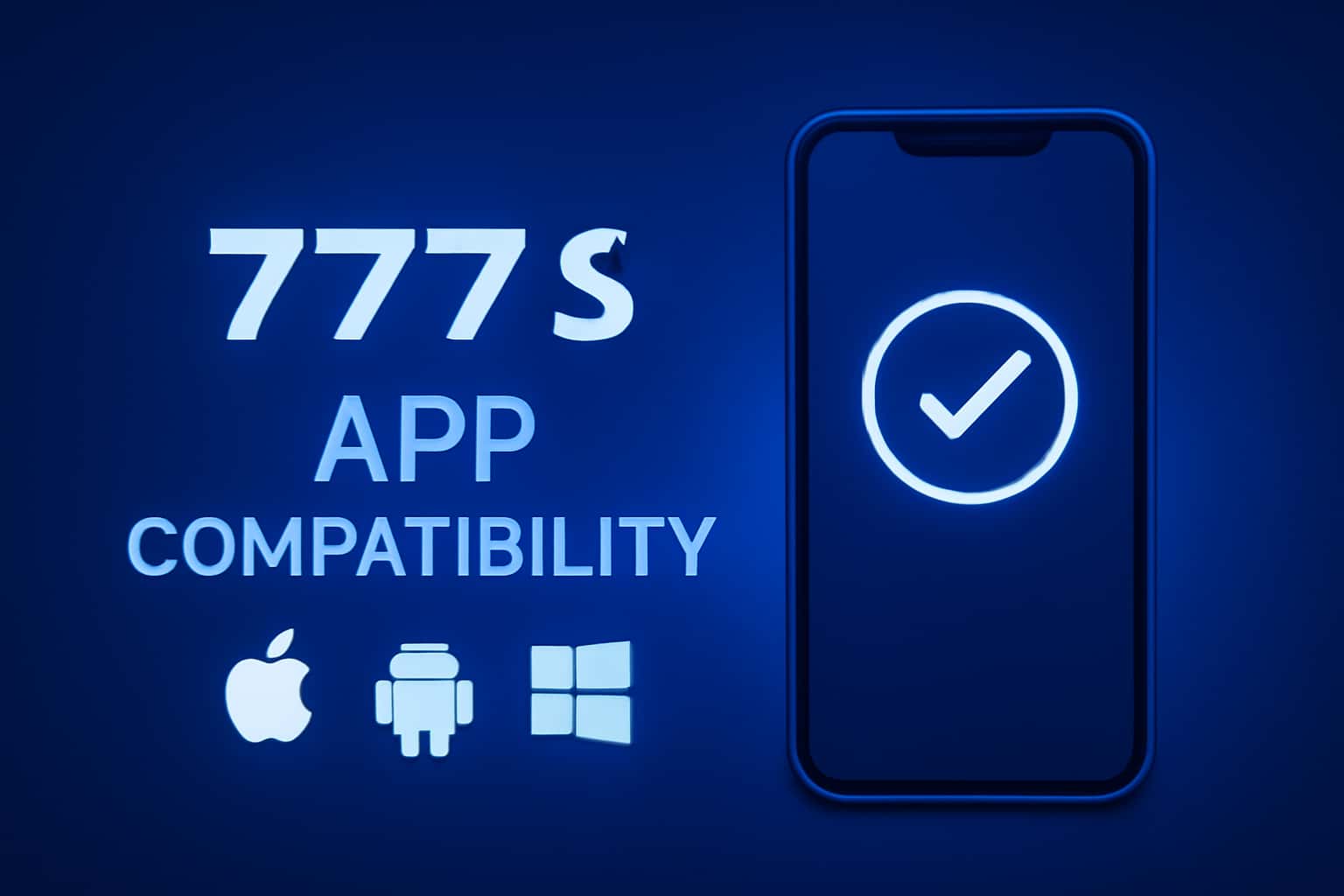 An illustrative scene demonstrating compatibility features of the 777 Spin app.