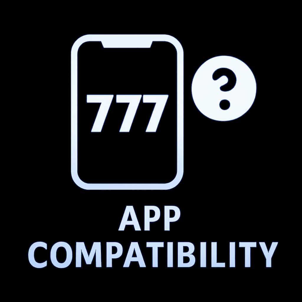 Icon representing 777 Spin App Compatibility assistance.