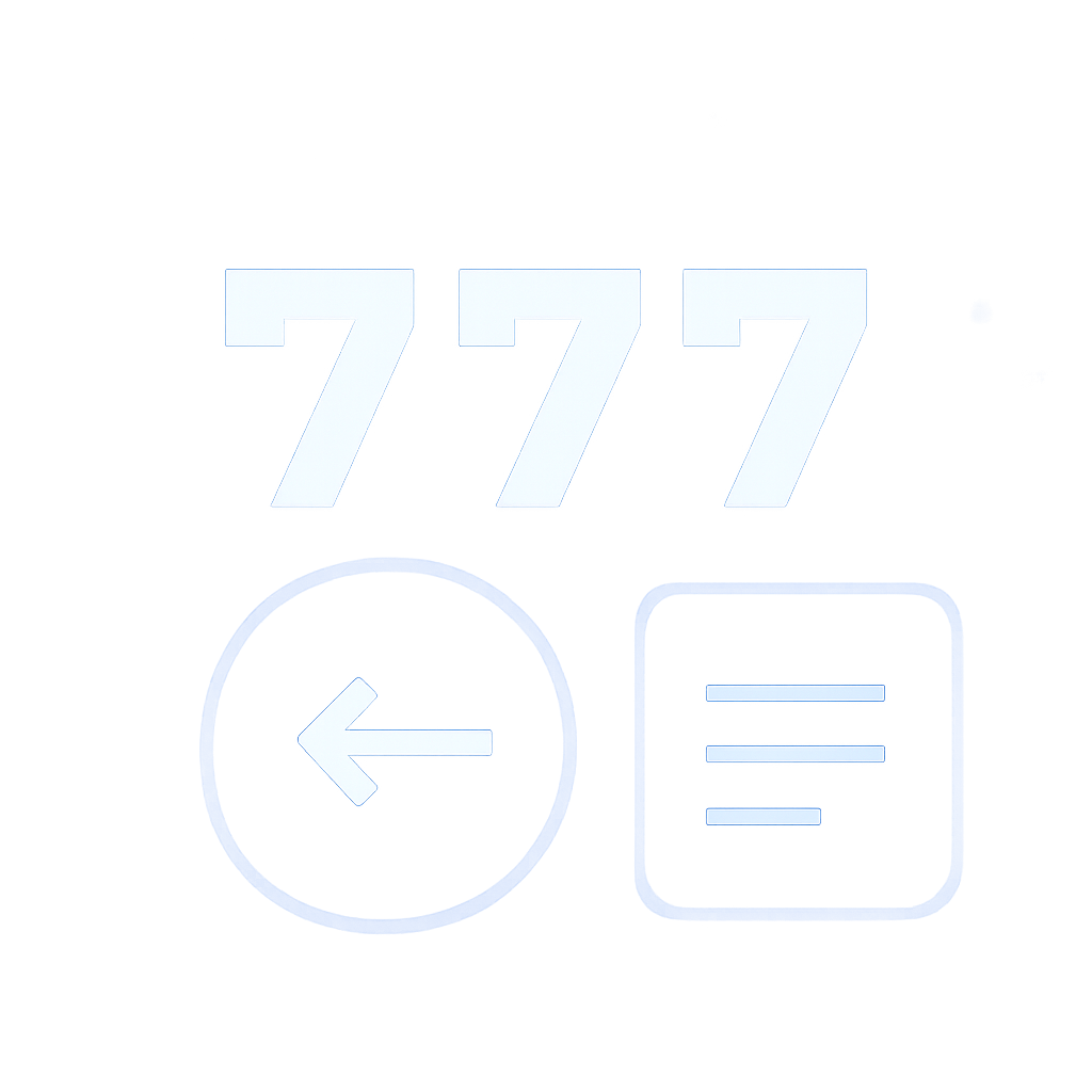 A badge icon symbolizing user guidance for 777 Spin features.