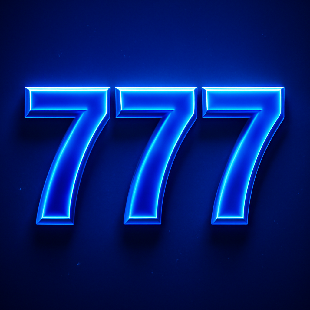 An icon representing the 777 Spin Guides with a modern design in blue.