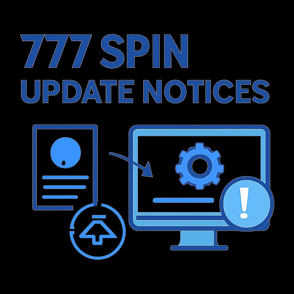 Illustration related to 777 Spin Update Notices.