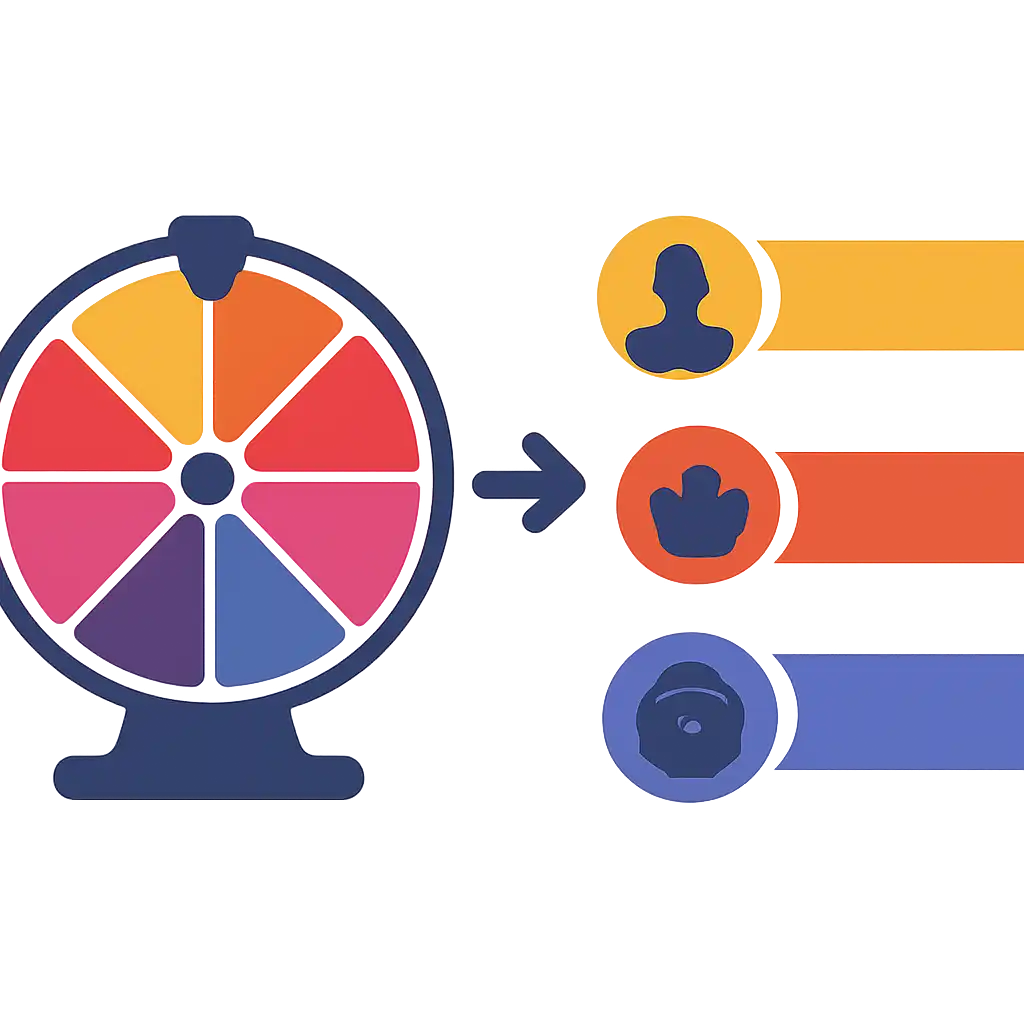 Infographic comparing options using coloured bars and, What spin game Is and How It Works