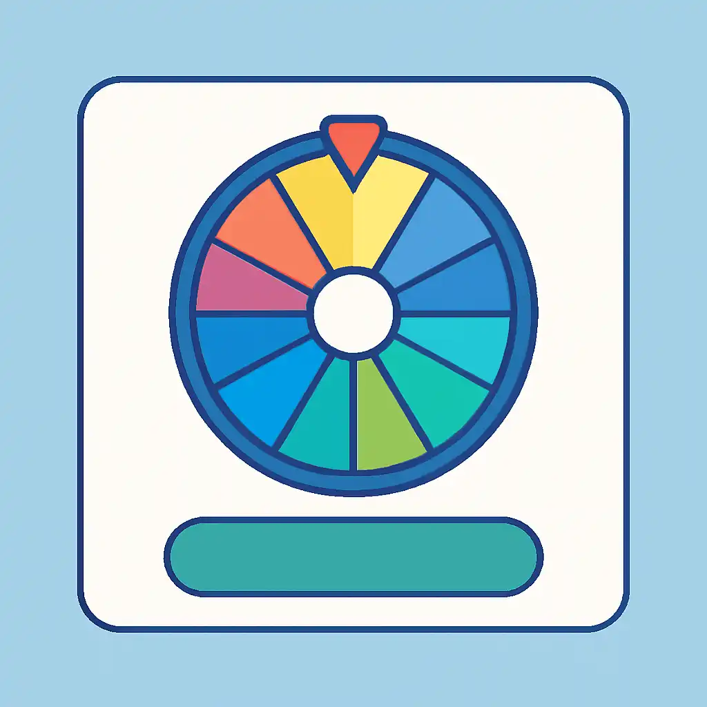 Close-up of button or form field for round flow, Spin Game