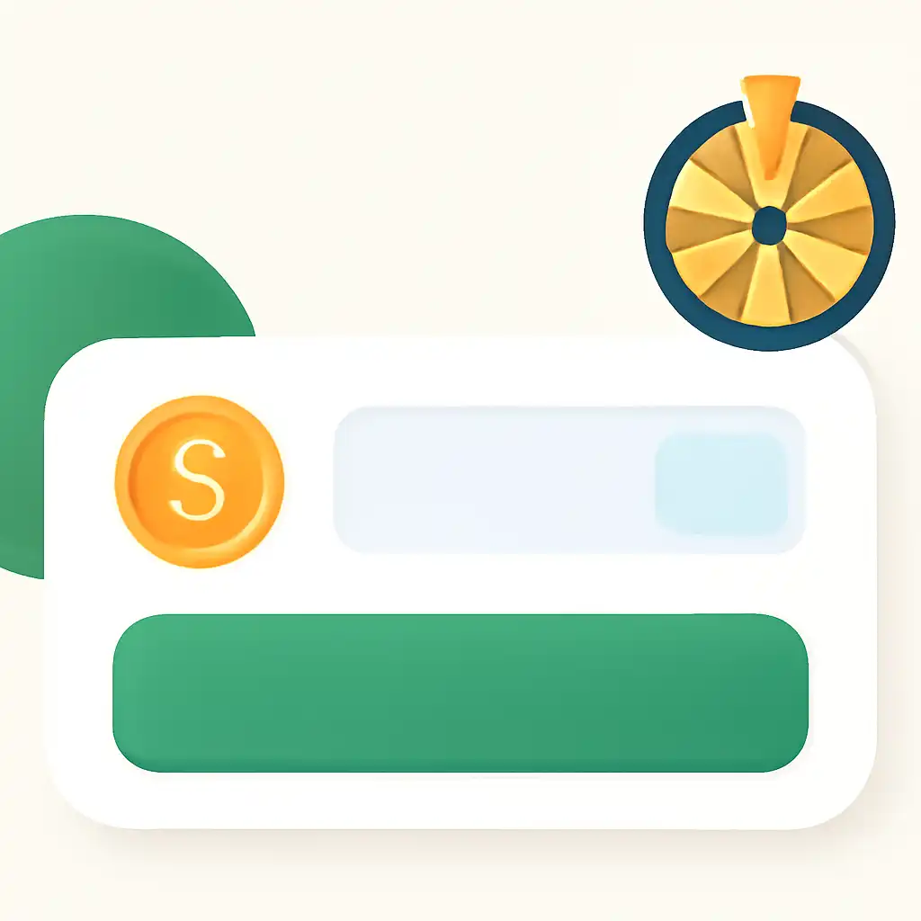 Close-up of button or form field for making a first deposit, Spin Game