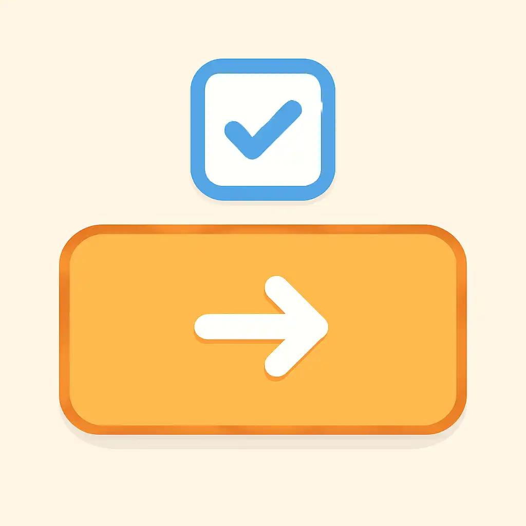 Close-up of button or form field for skipping the rules, Spin Game
