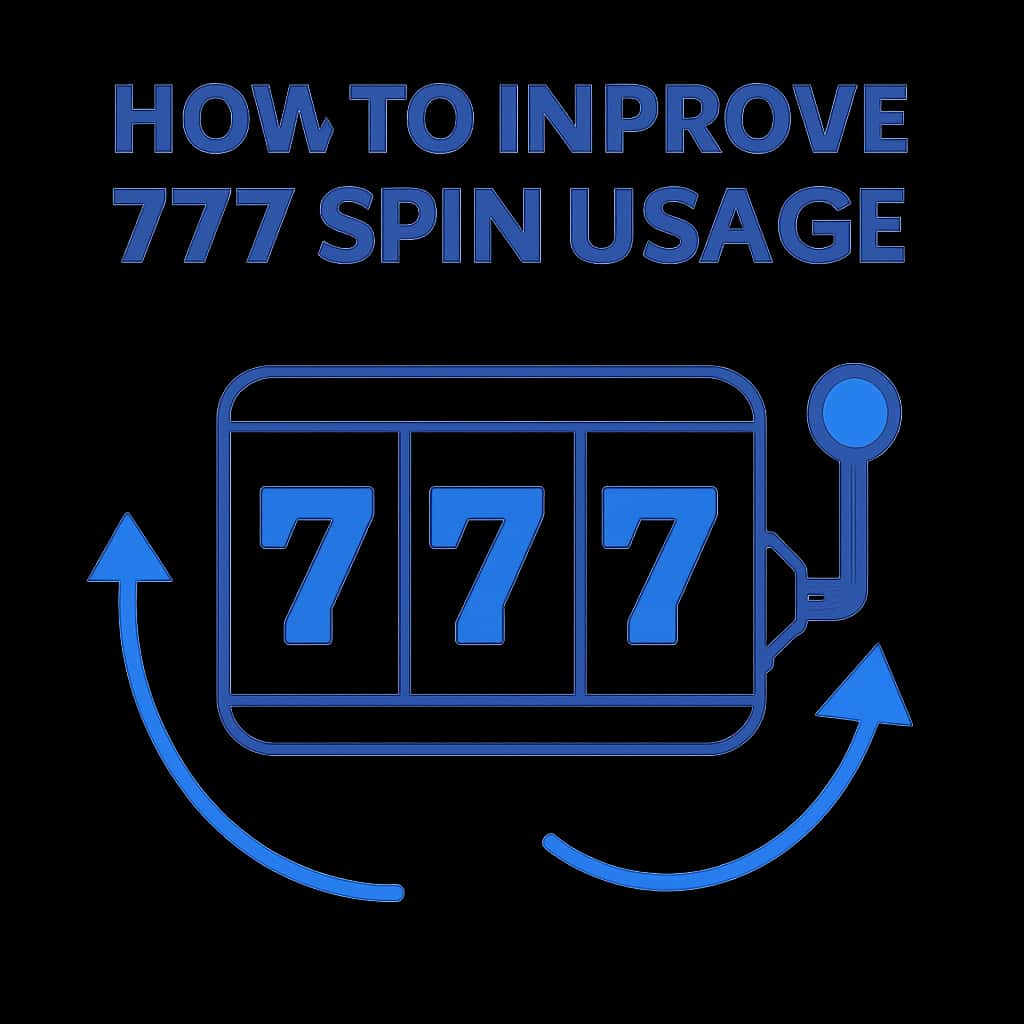 An illustration detailing improvement strategies for 777 Spin usage.
