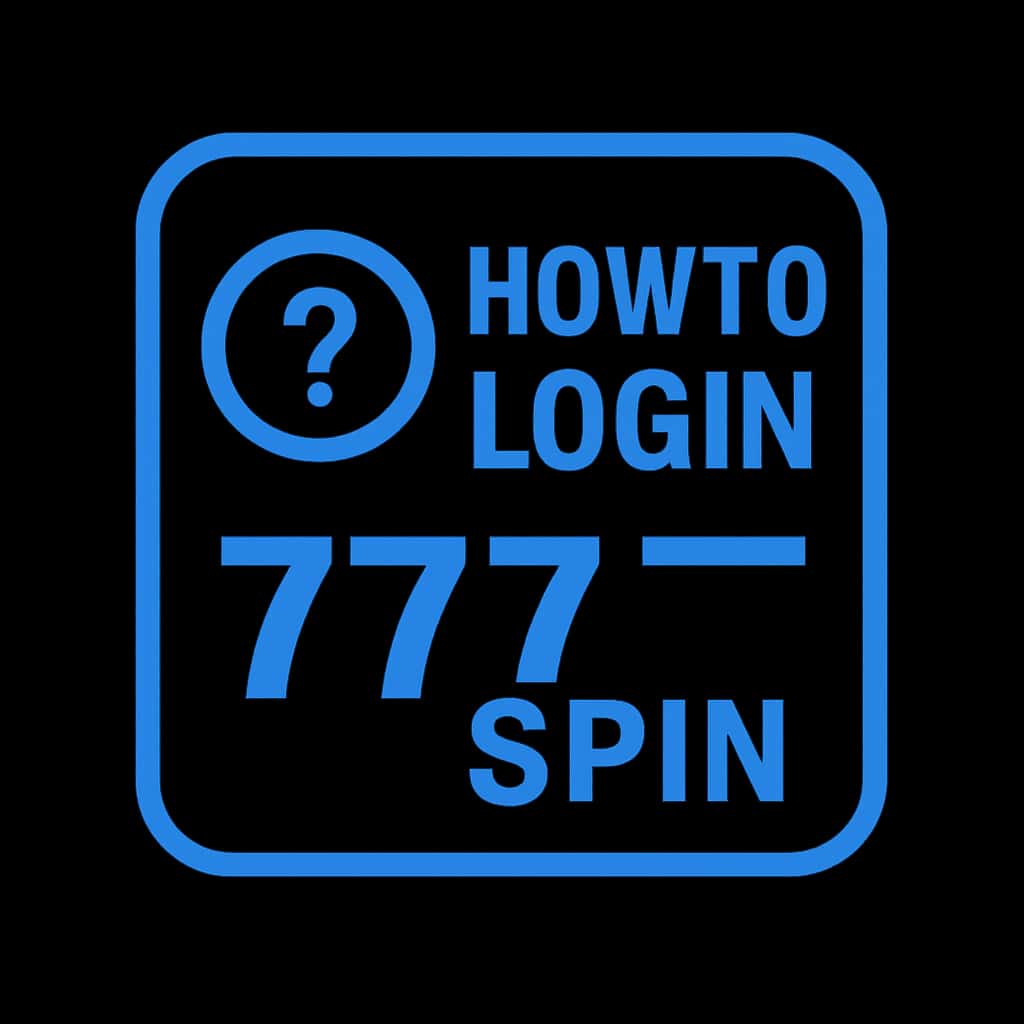 Icon representing the 777 Spin login guide.