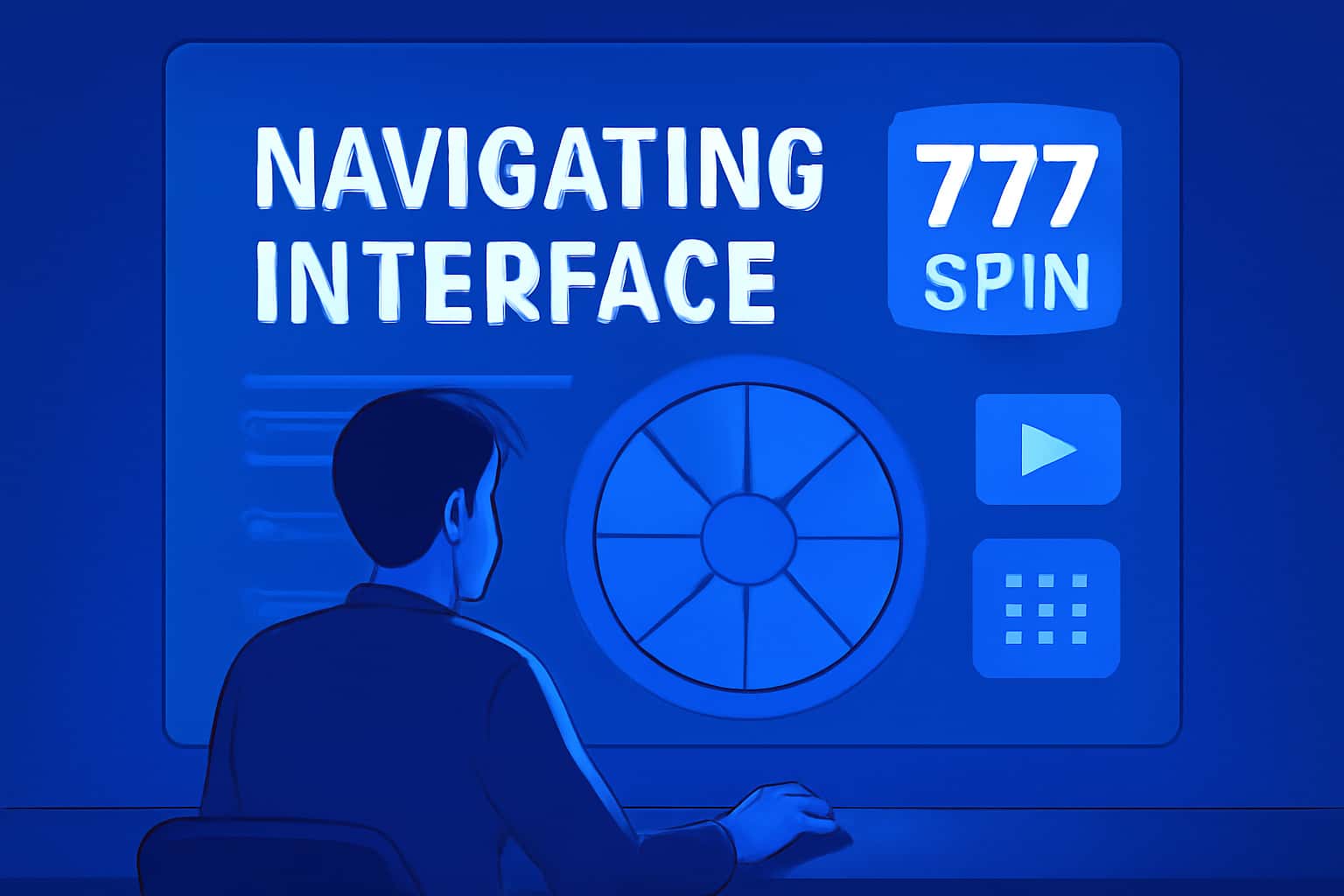 A graphic representation of the 777 Spin Interface featuring clear user navigation elements and the text '777 Spin'.