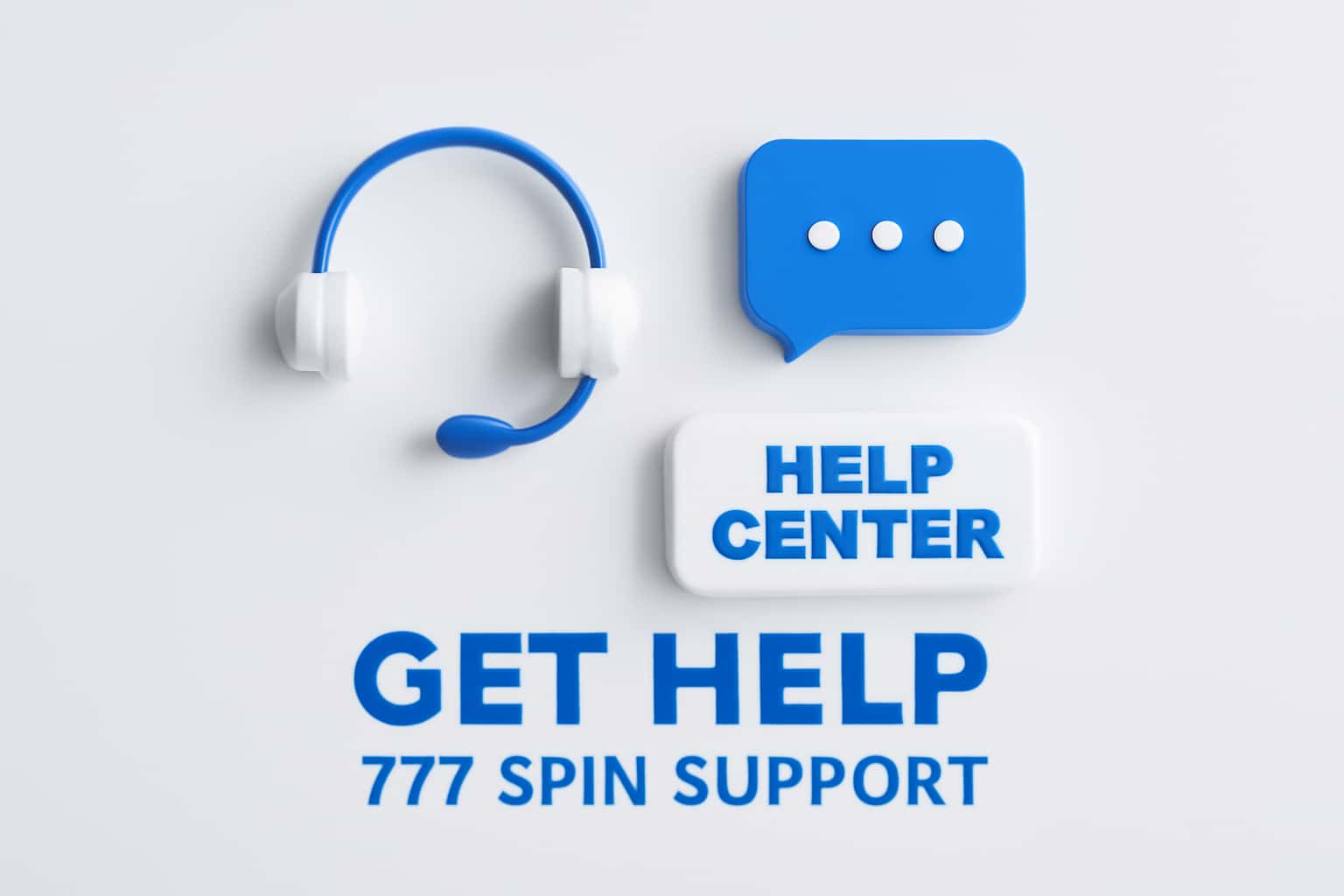 Get Help - 777 Spin Support Interface